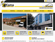 Tablet Screenshot of kamaotomotiv.com.tr